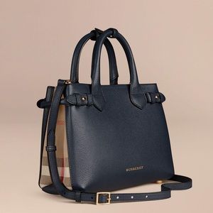 FINAL PRICE DROP - 1 DAY ONLY Burberry Banner Satchel - Small Navy Blue